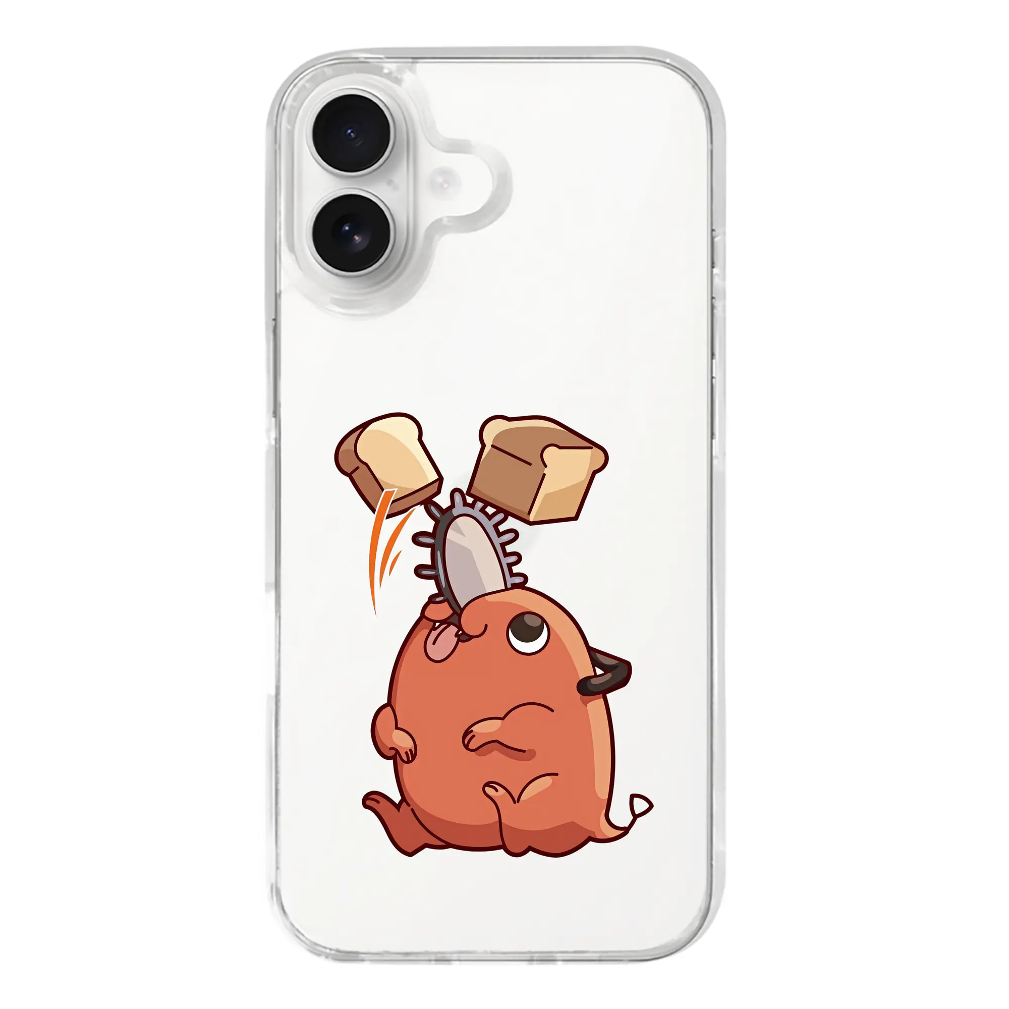 チェンソーマン グッズ,ポチタ - iPhone 17シリーズ 透明スマホケース – 薄型・耐衝撃・精密フィット保護カバー